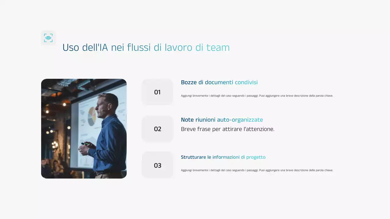 Presentazione dell'annuncio di formazione Blue Modern AI