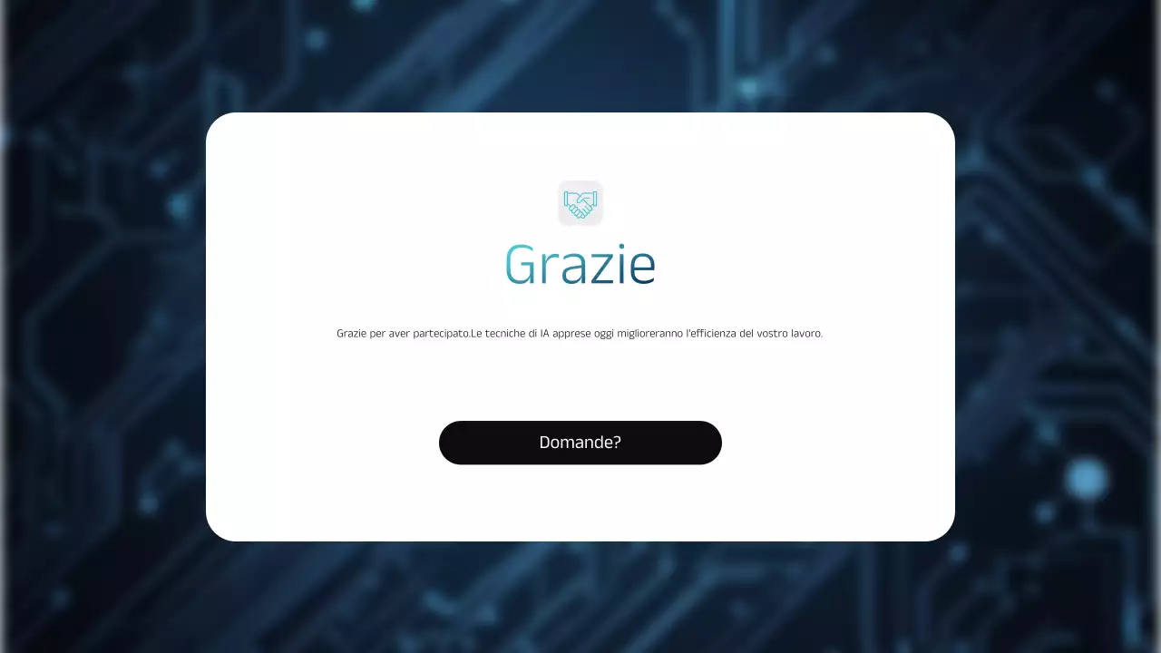 Presentazione dell'annuncio di formazione Blue Modern AI