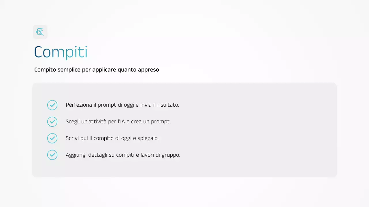 Presentazione dell'annuncio di formazione Blue Modern AI