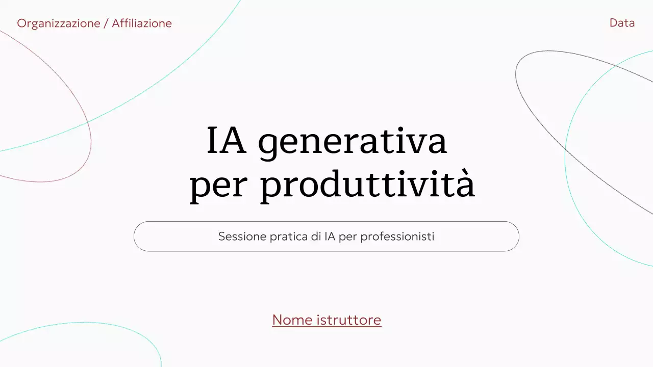 Invito al corso di intelligenza artificiale minimale beige Presentazione