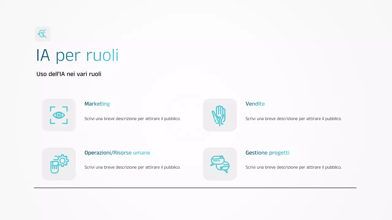 Presentazione dell'annuncio di formazione Blue Modern AI