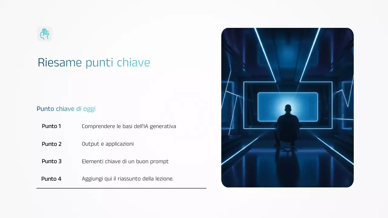 Presentazione dell'annuncio di formazione Blue Modern AI