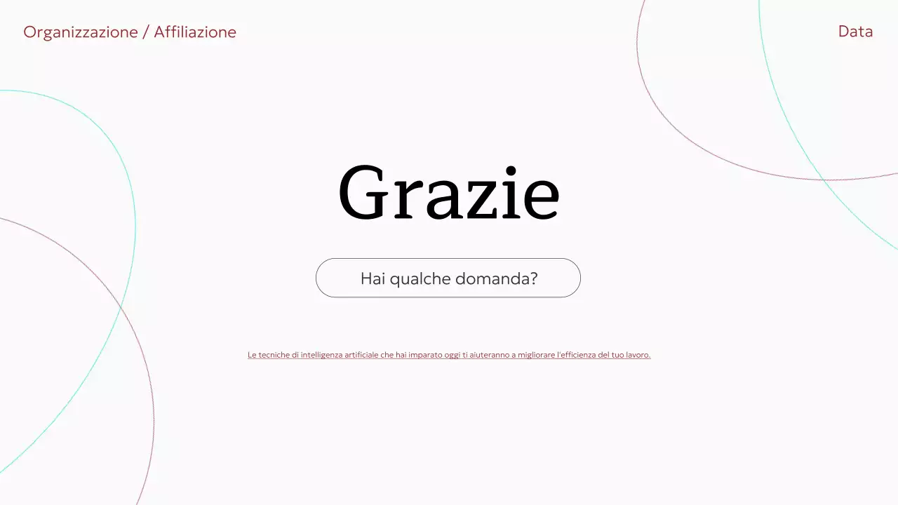 Invito al corso di intelligenza artificiale minimale beige Presentazione