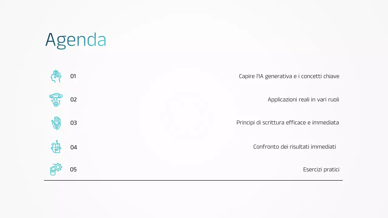 Presentazione dell'annuncio di formazione Blue Modern AI