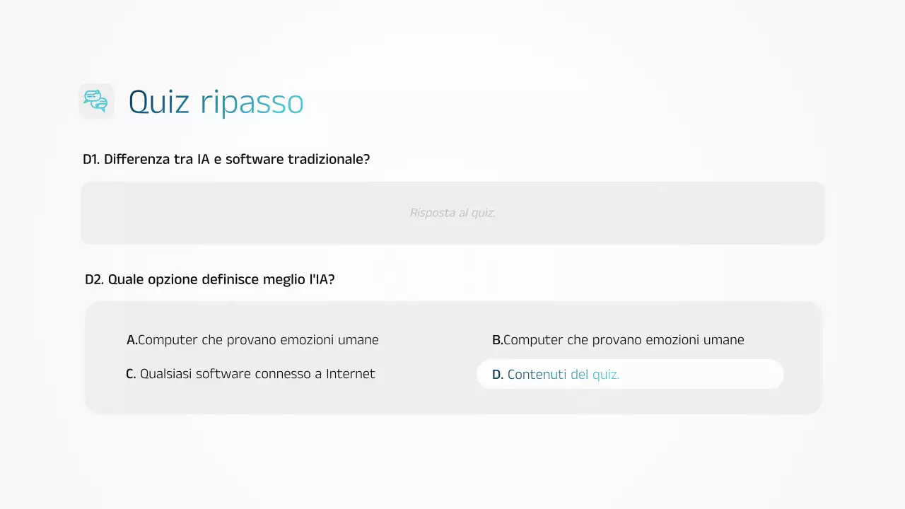 Presentazione dell'annuncio di formazione Blue Modern AI