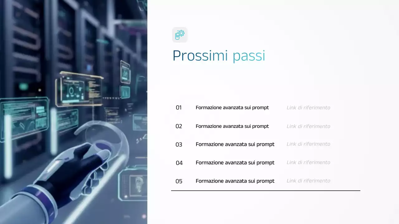 Presentazione dell'annuncio di formazione Blue Modern AI