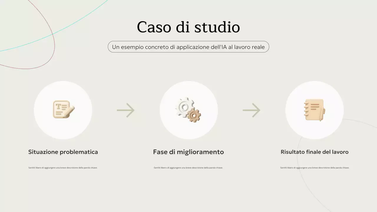 Invito al corso di intelligenza artificiale minimale beige Presentazione