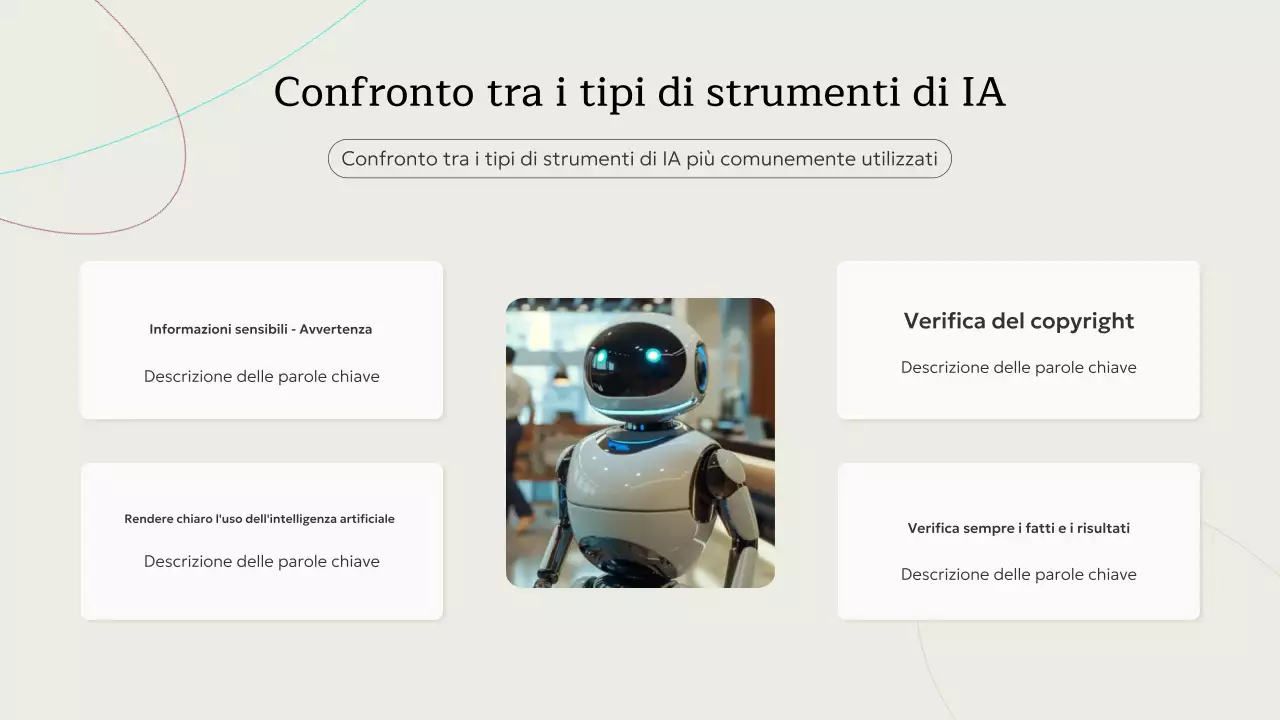 Invito al corso di intelligenza artificiale minimale beige Presentazione