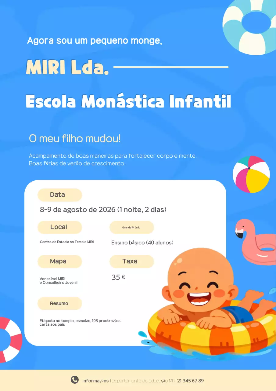 Promoção da Educação Infantil Blue Baby
