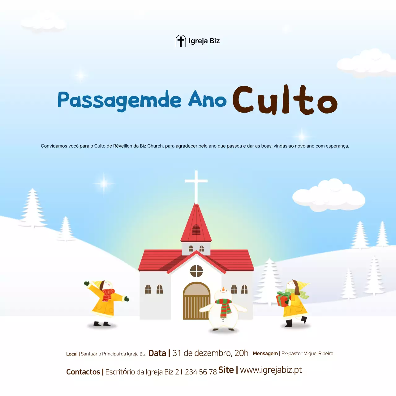 Guia de Adoração Simples Azul Celeste