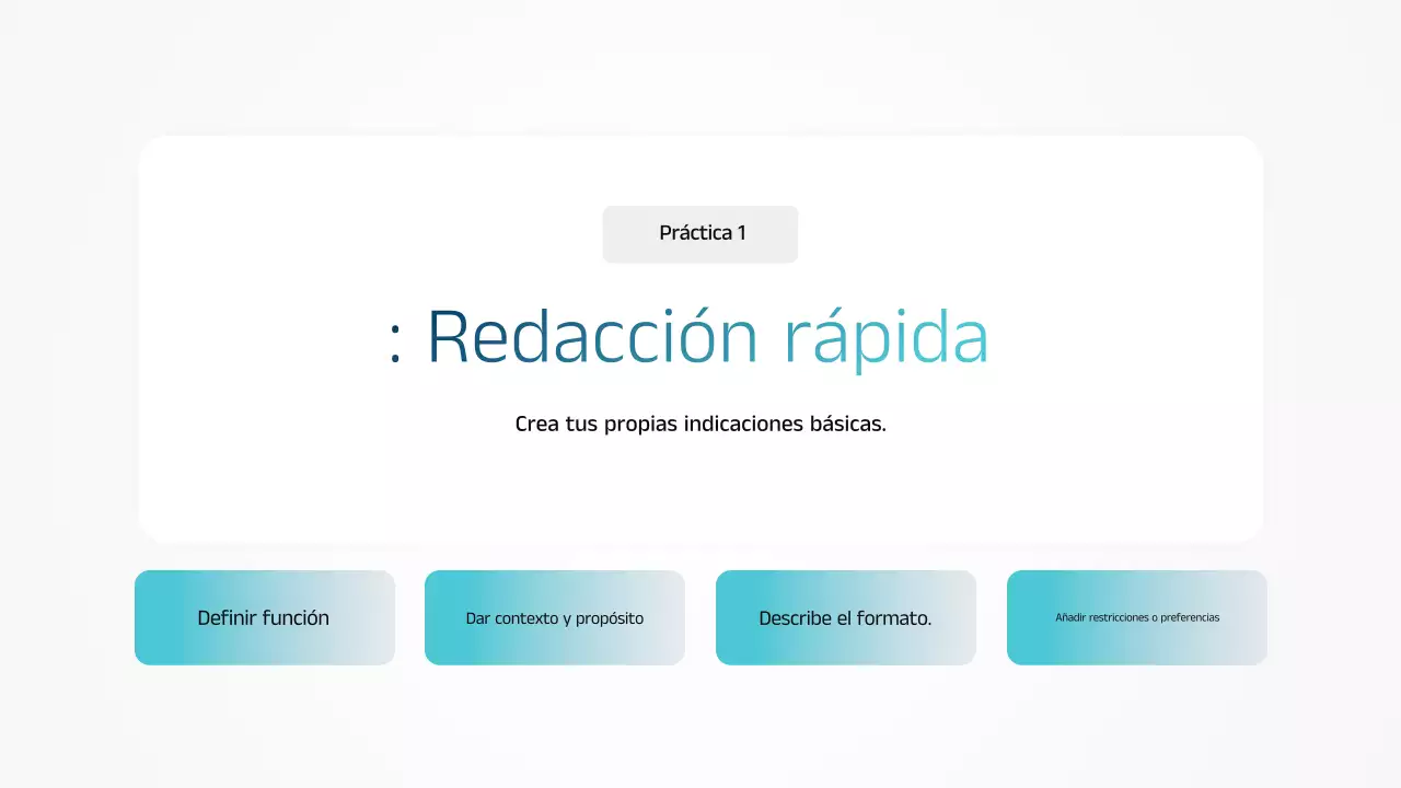 Presentación del anuncio de capacitación en IA de Blue Modern