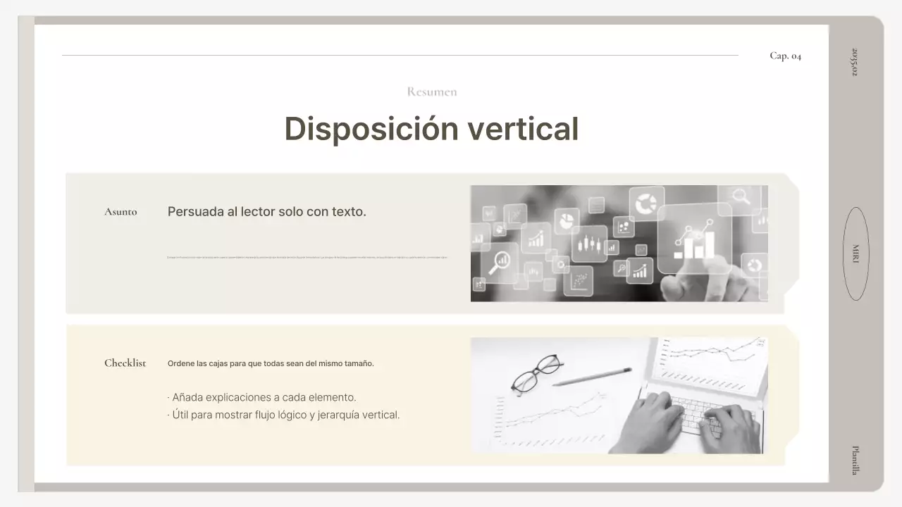 Manual de informe básico en beige