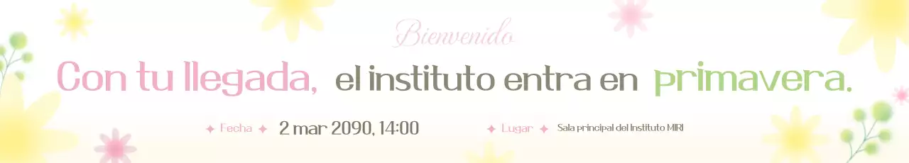 Bonita promoción de ceremonia de entrada en amarillo y verde lima.