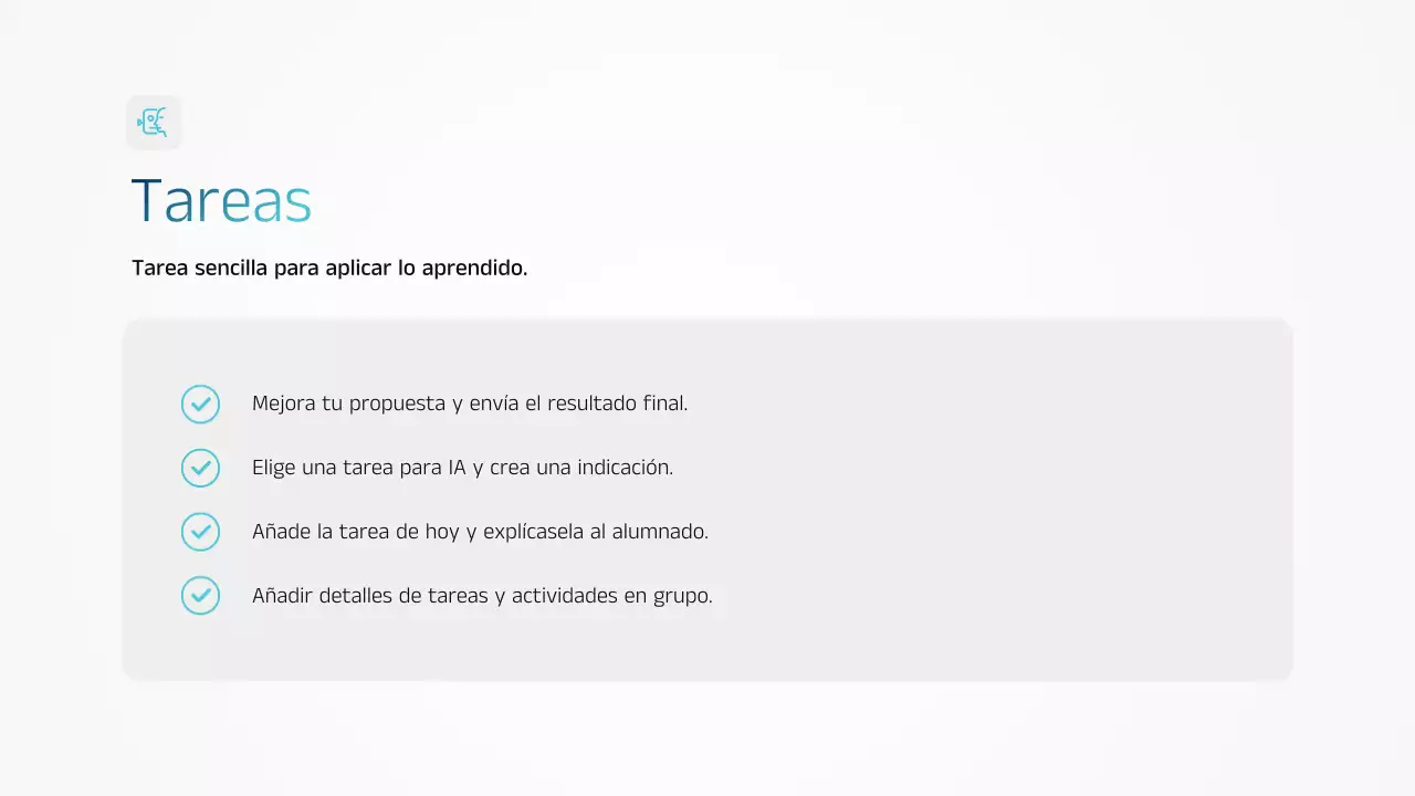 Presentación del anuncio de capacitación en IA de Blue Modern