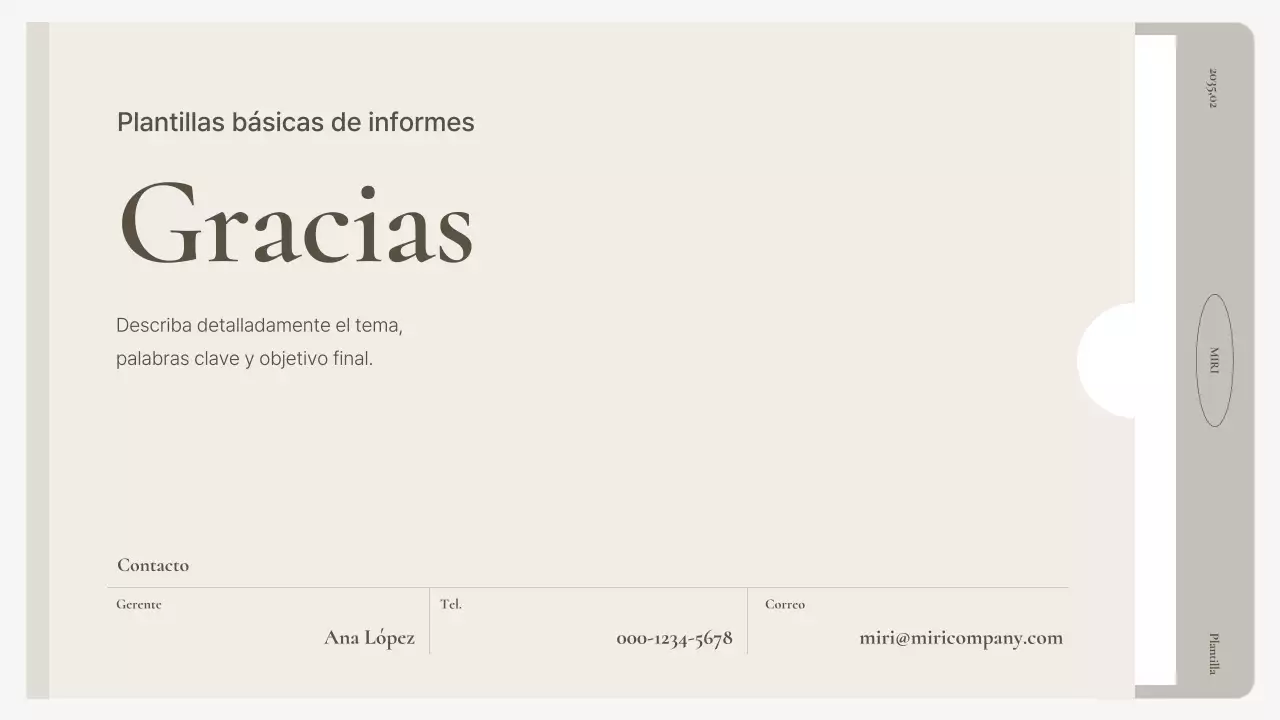 Manual de informe básico en beige