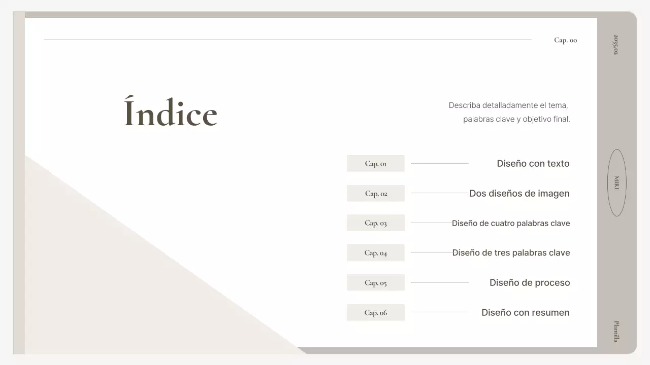 Manual de informe básico en beige