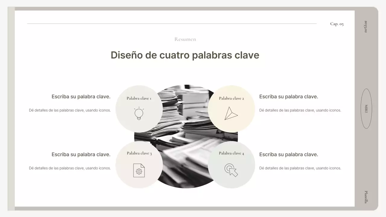 Manual de informe básico en beige