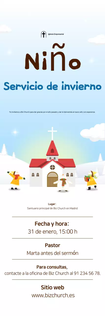 Guía de adoración sencilla de color azul cielo