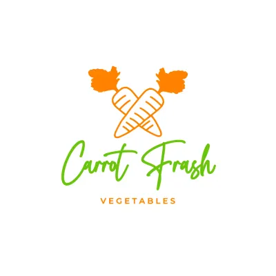 orange modern vegetable advertisement