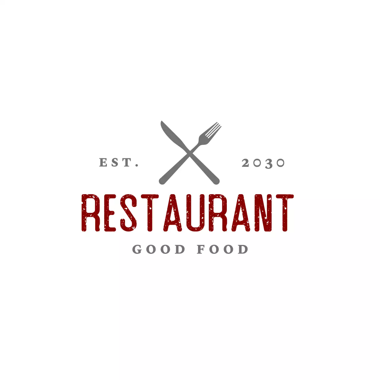 red classic restaurant advertisement