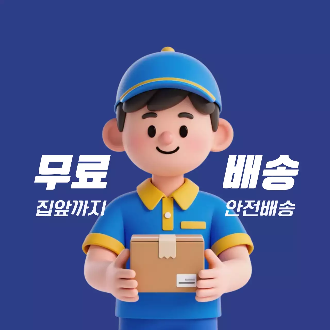 파랑 아기자기한 배송 안내