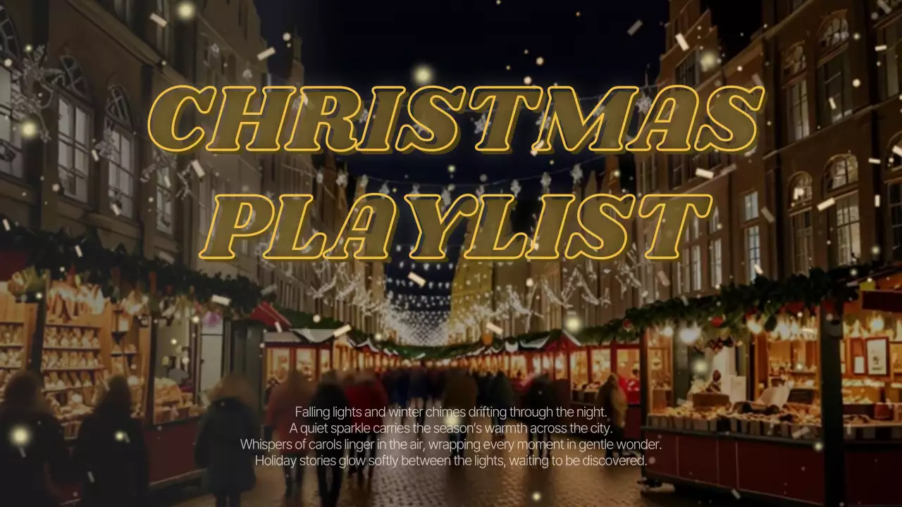 검정 빈티지 크리스마스 음악