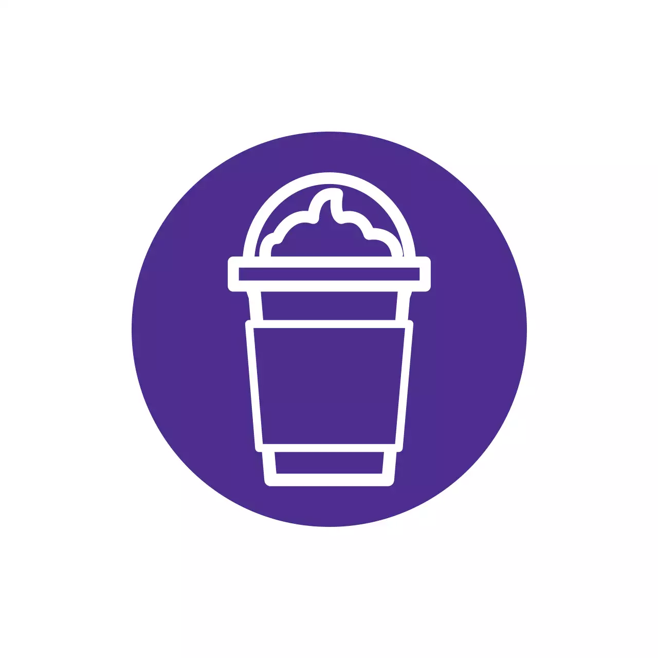 보라 심플 음료 모양