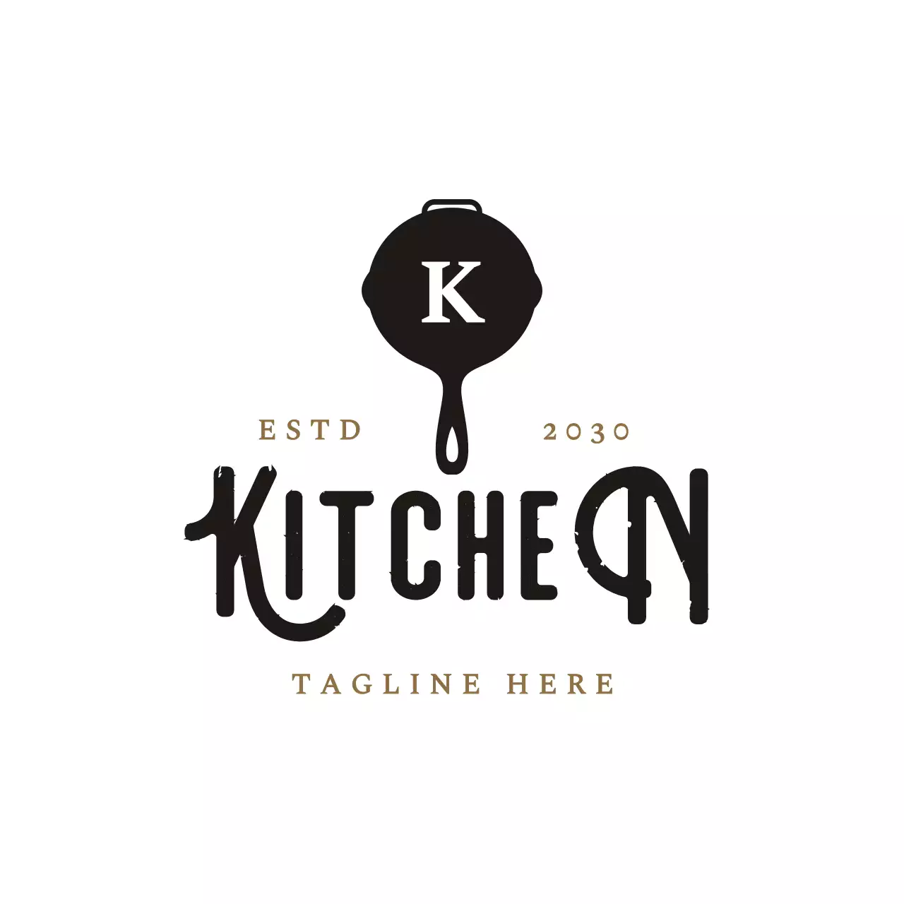 black modern kitchen for brand identity