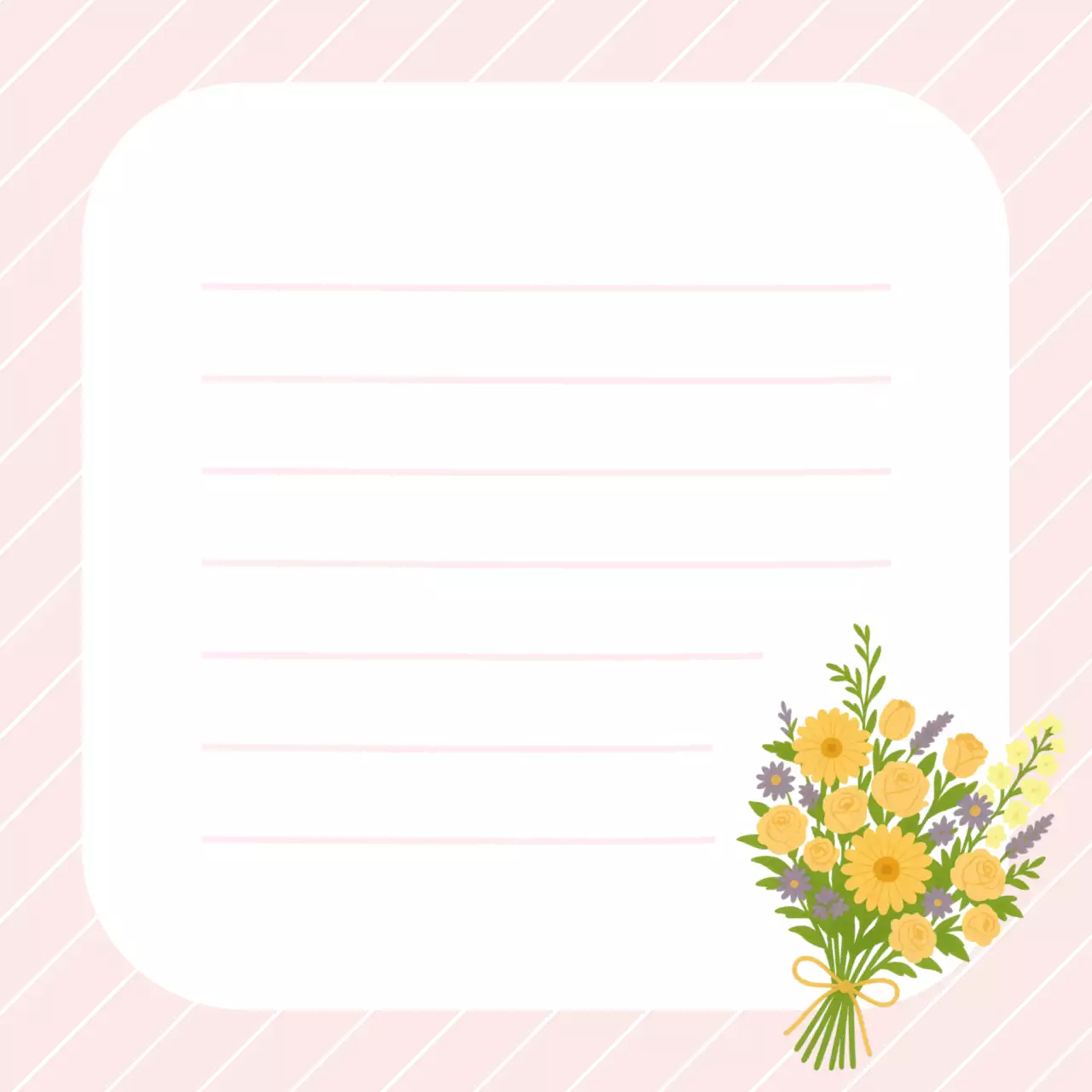 핑크 아기자기한 개인 문구