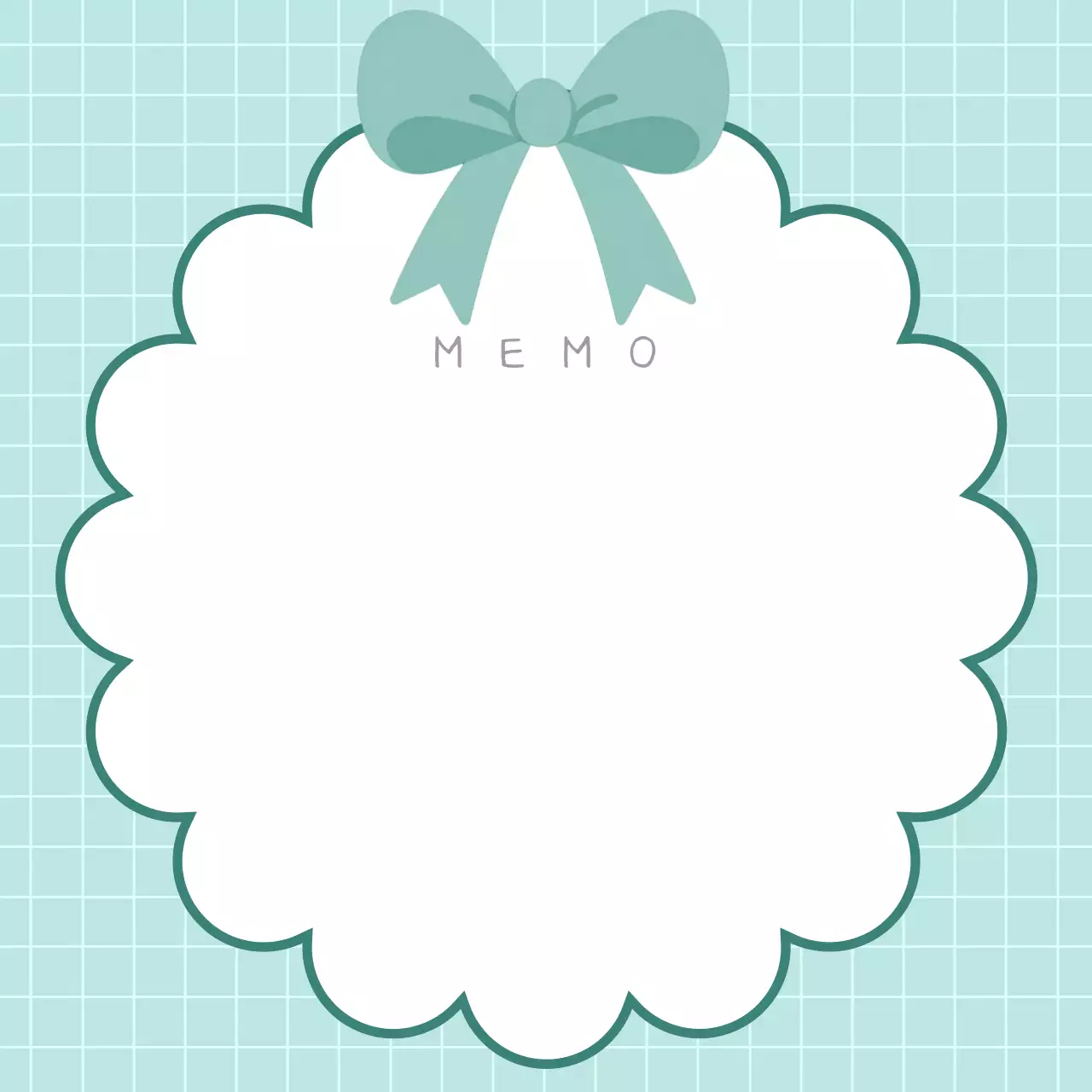 민트 아기자기한 메모