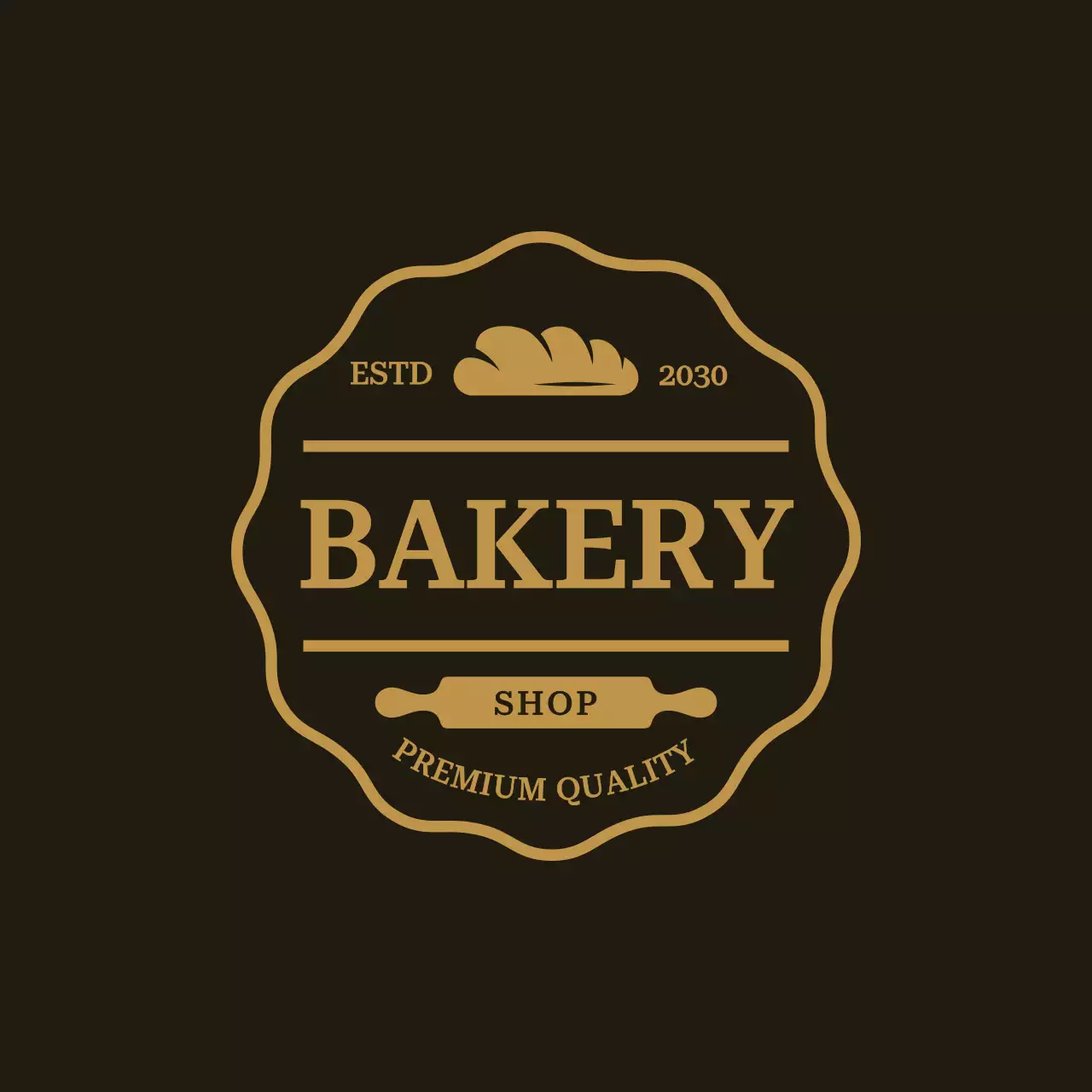 brown vintage bakery advertisement