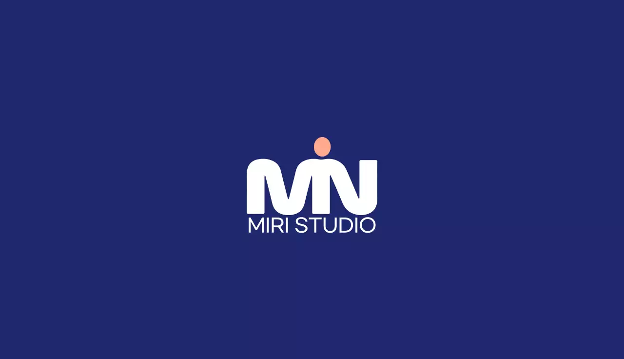 남색 심플 로고 디자인