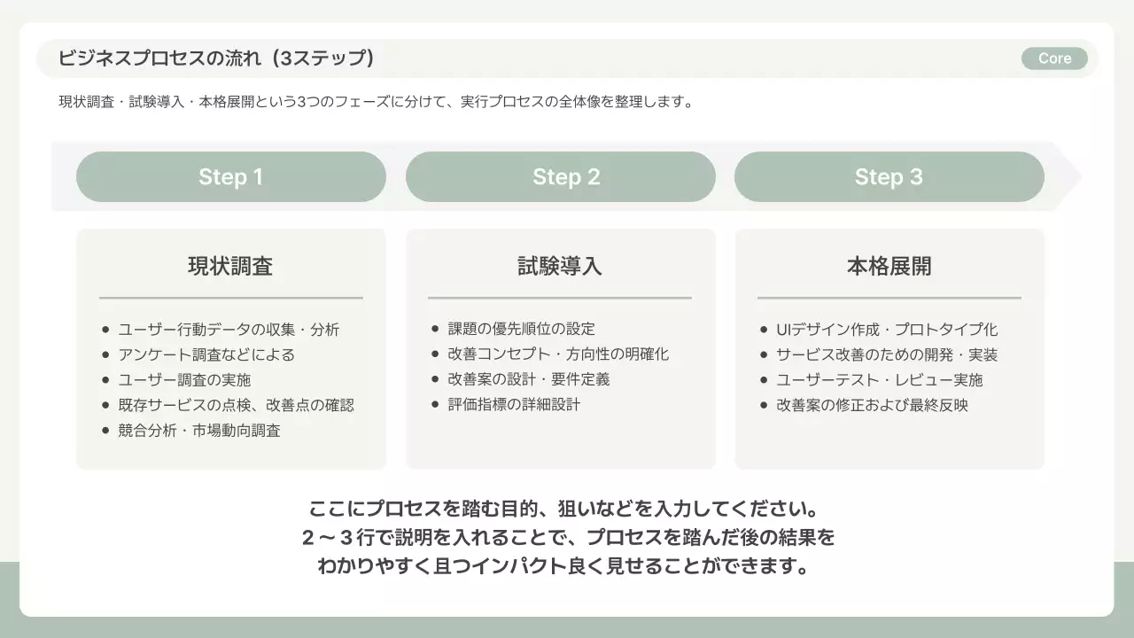 グレー シンプル 提案書 プレゼンテーション