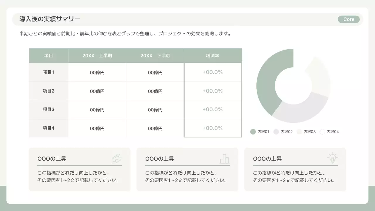 グレー シンプル 提案書 プレゼンテーション
