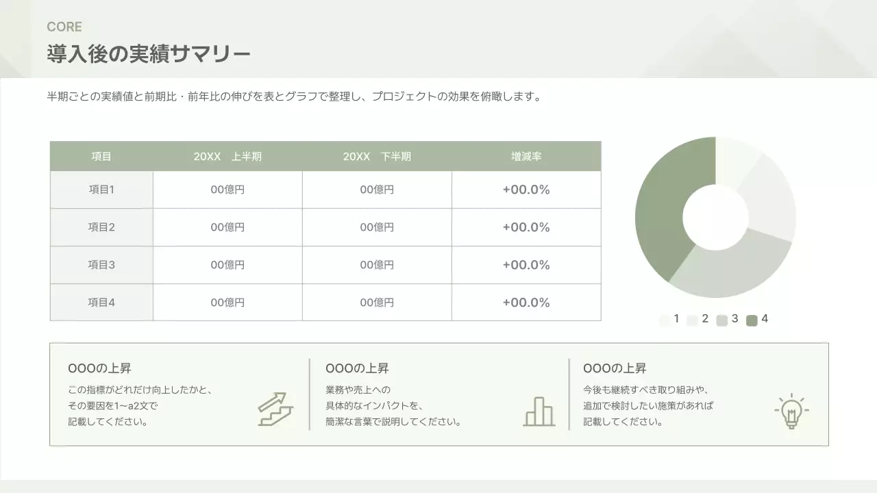 グレー シンプル ビジネス 提案書