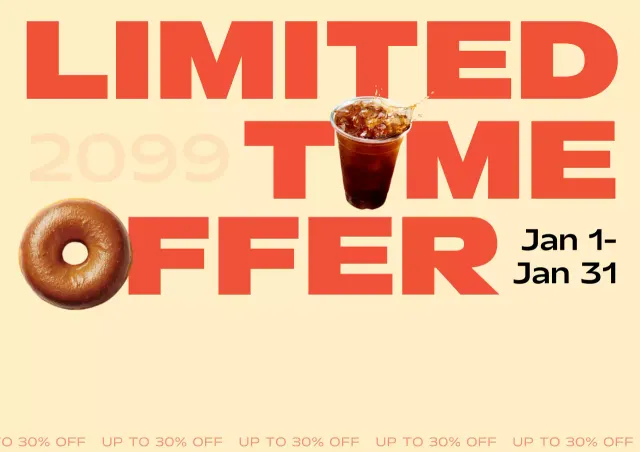 beige bold coffee promotion