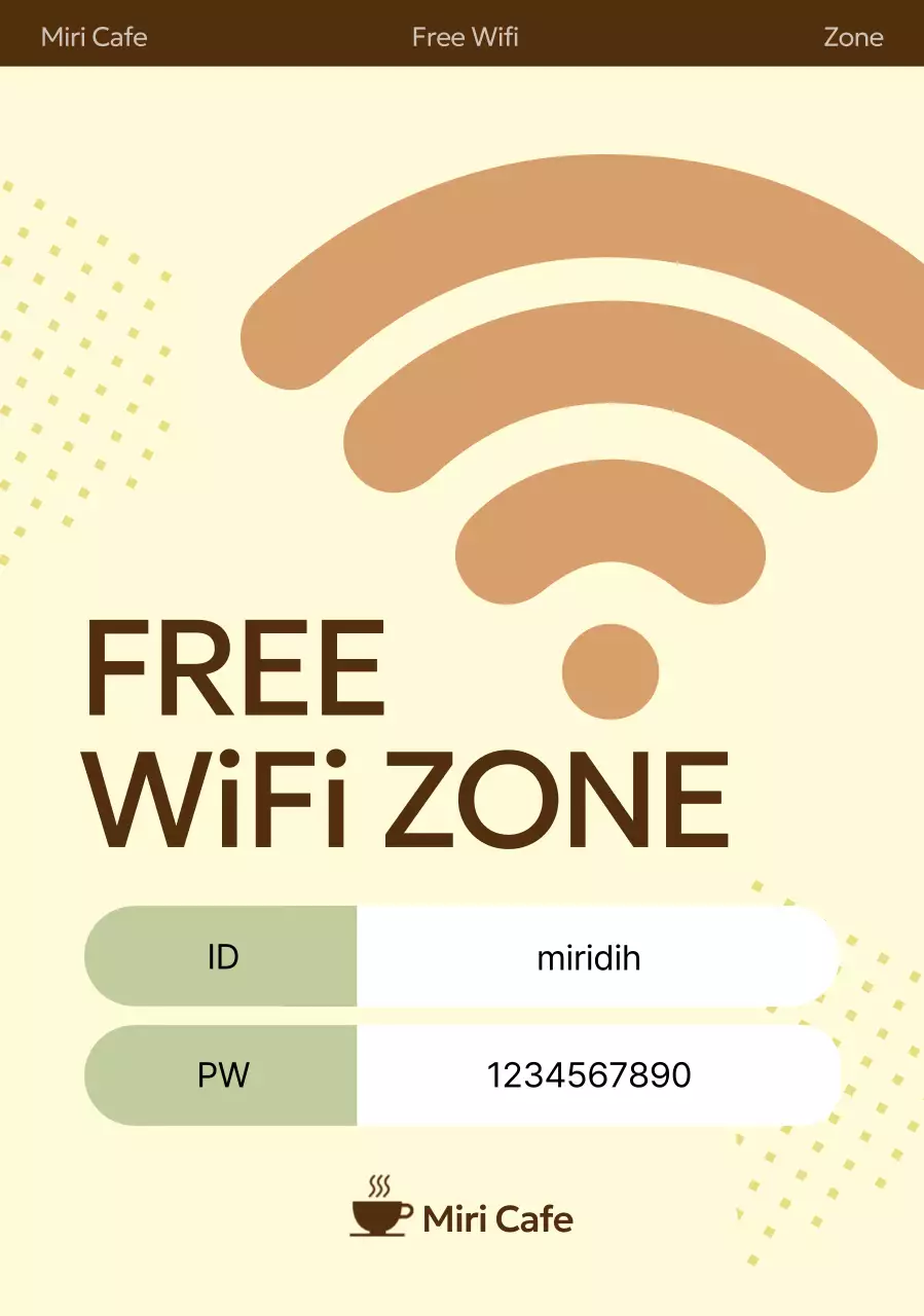 베이지 심플 카페 광고