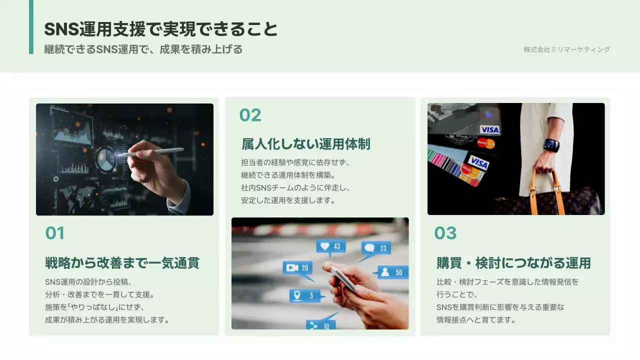 ミント シンプル 提案書