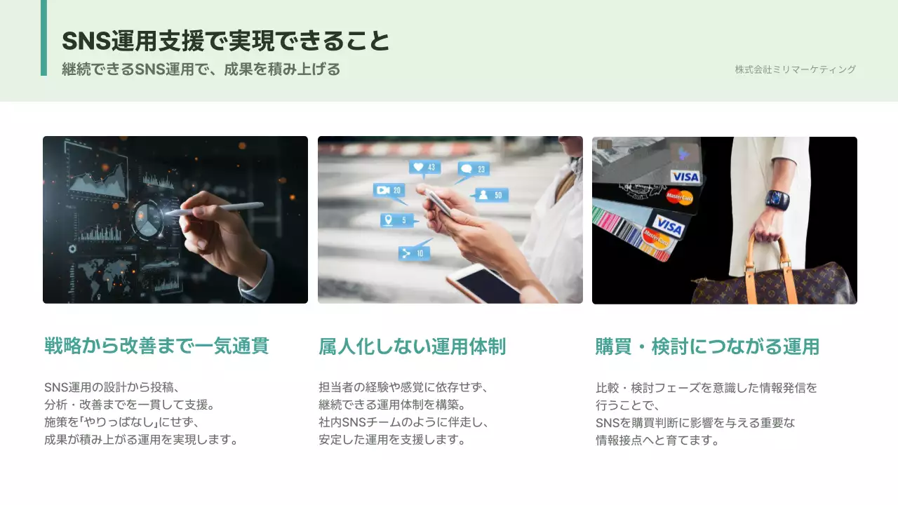 ミント シンプル 提案書