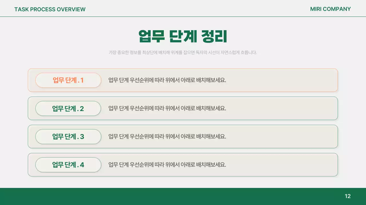 주황 심플 보고서 분석