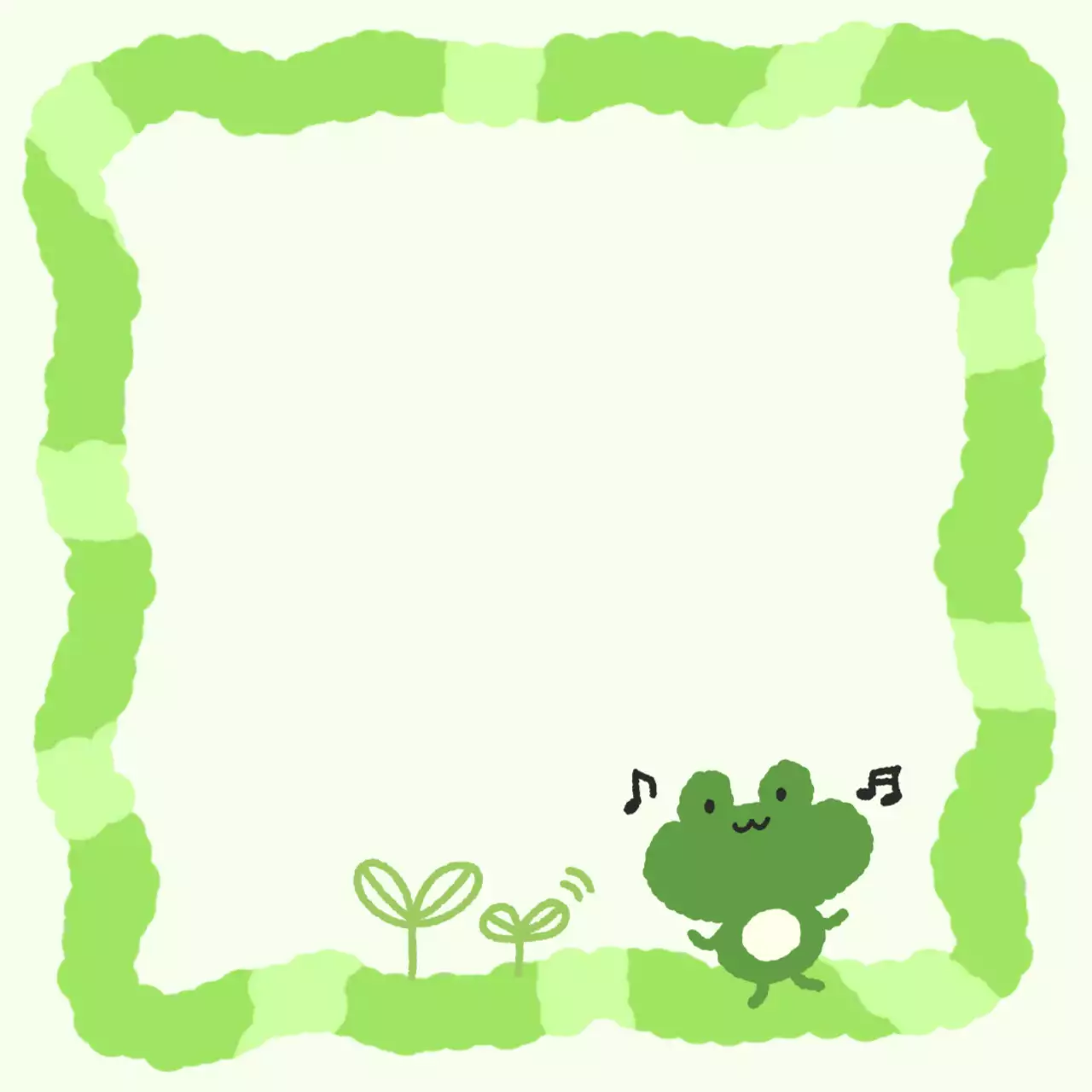 연두 아기자기한 동물 홍보물