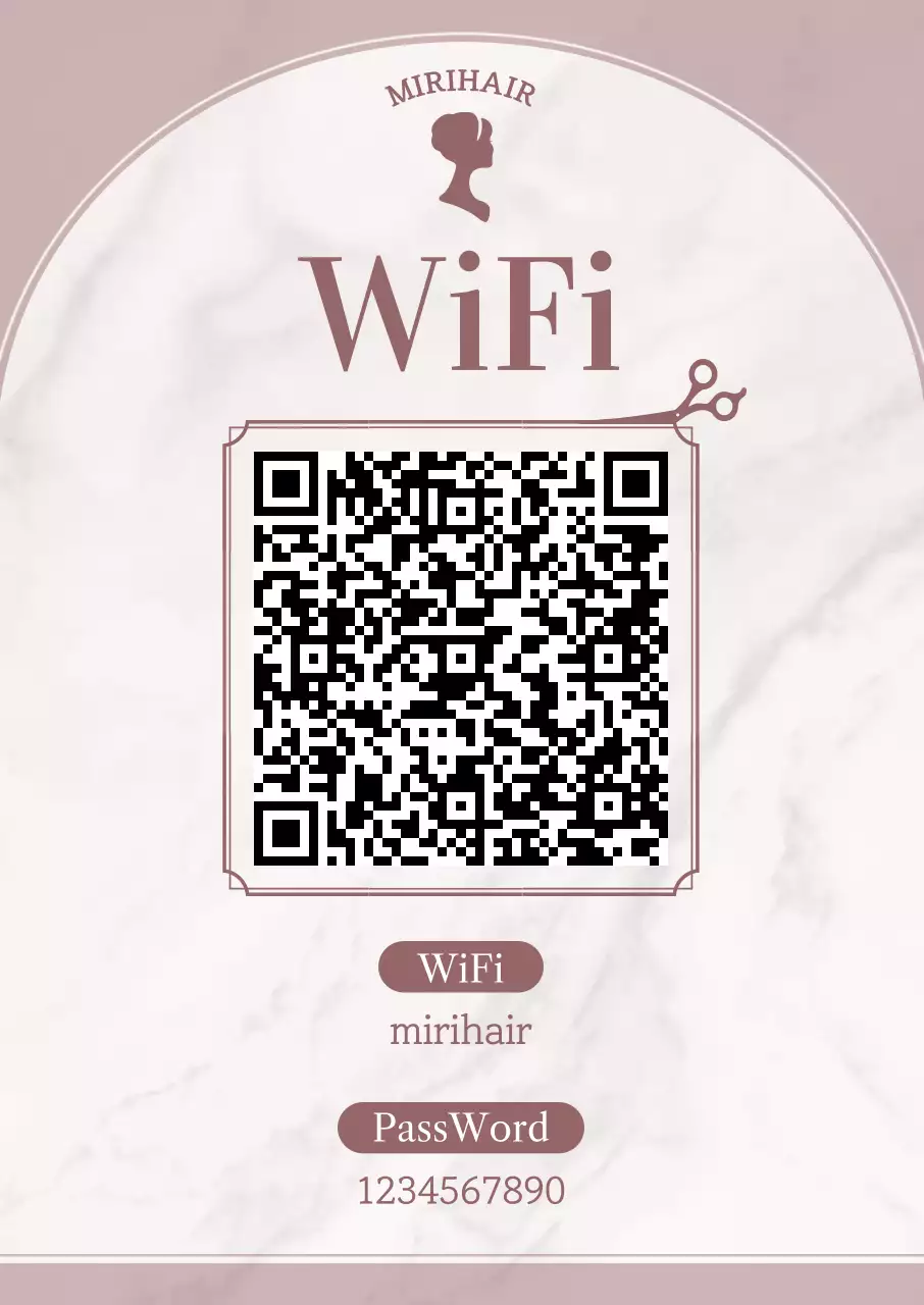 베이지 심플 헤어샵 안내