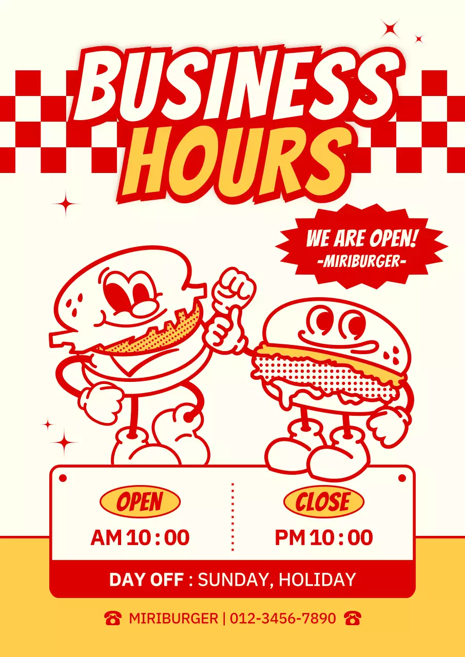 빨강 레트로 가게 오픈 안내