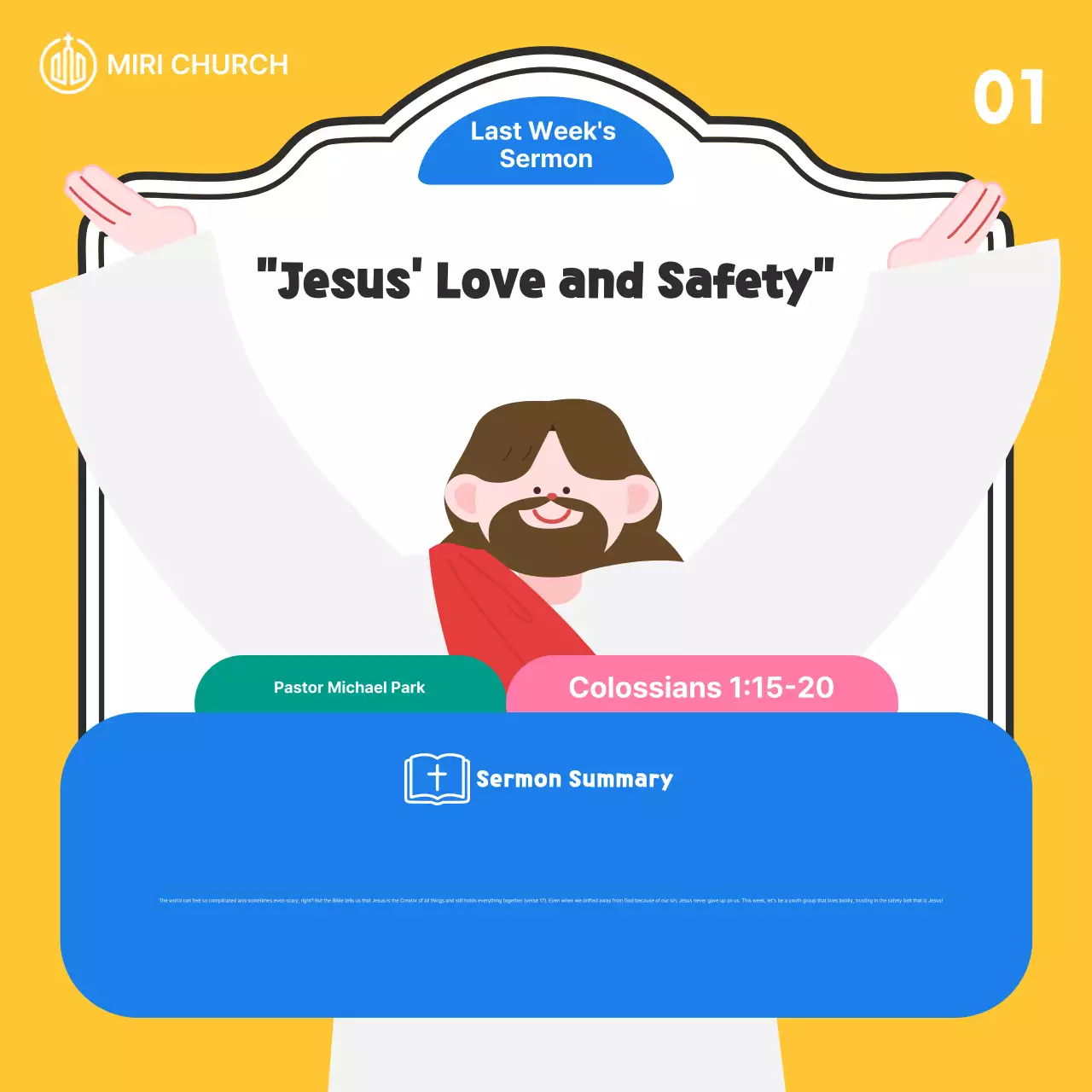 Yellow Baby Church Service Guide