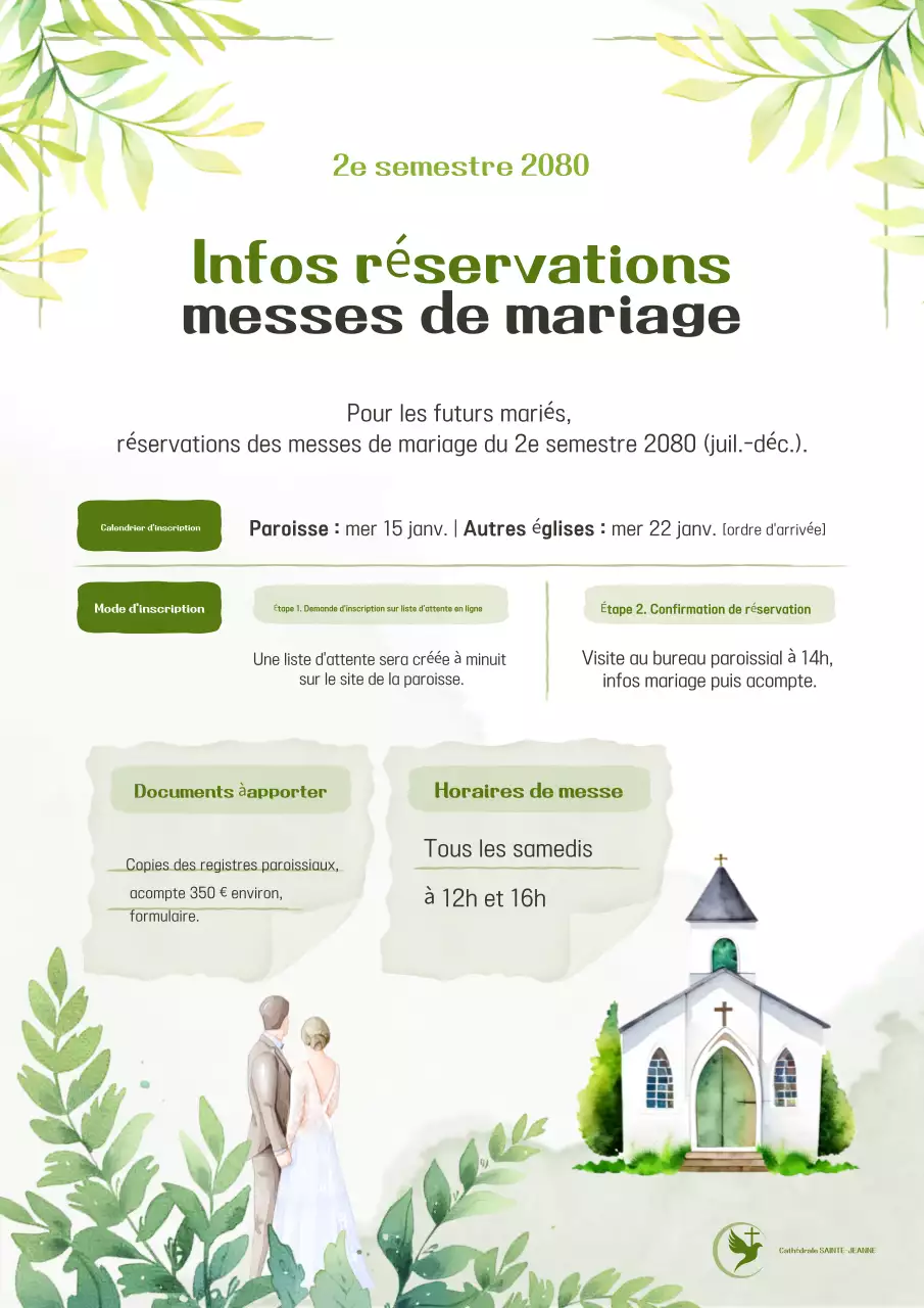 Guide de réservation de mariage écologique et simple