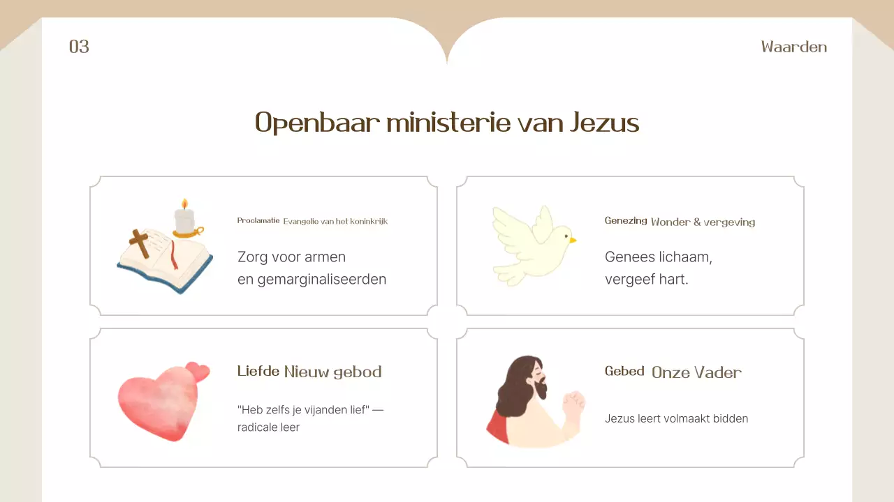 Beige eenvoudige trainingsmaterialen training