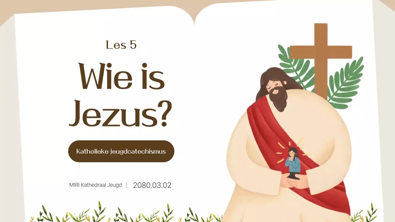 Beige eenvoudige trainingsmaterialen training