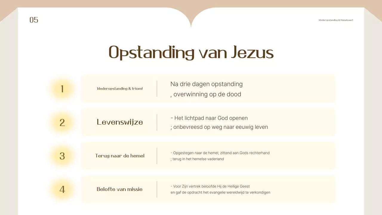 Beige eenvoudige trainingsmaterialen training