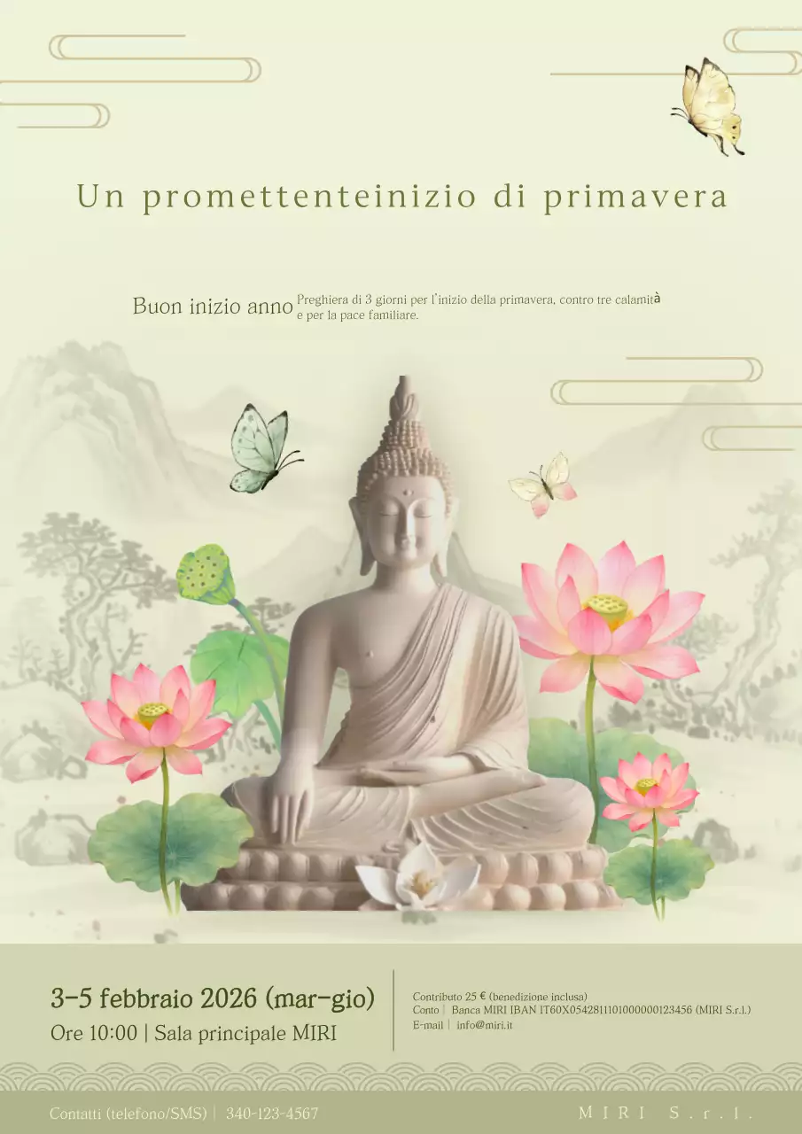 Cerimonia buddista tradizionale beige