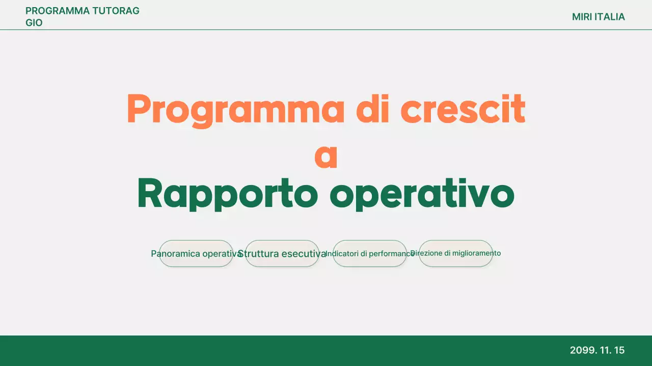 Analisi del report semplice arancione